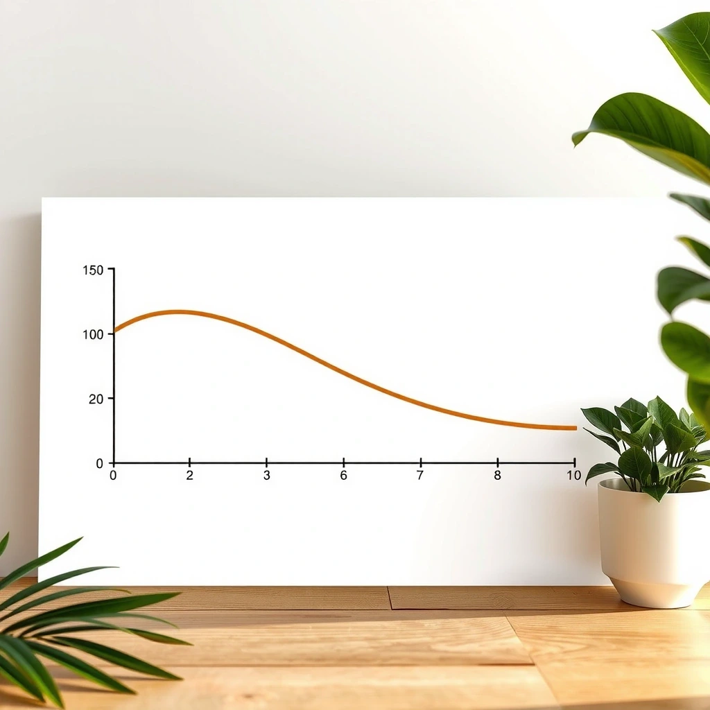 Wykres przedstawiający naturalną krzywą energii w ciągu dnia